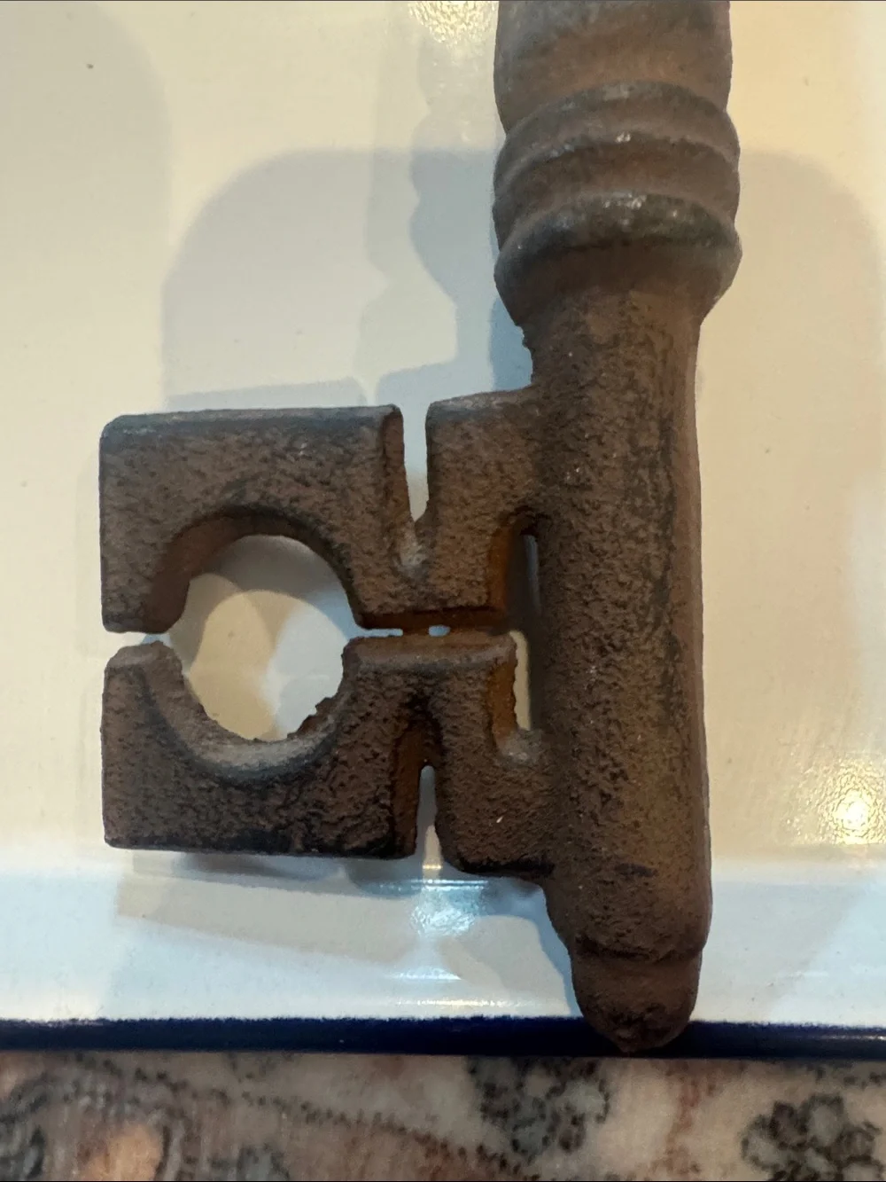 Key Wine Cellar Iron Decorative Wall Key - Rustic Brown Home Wall Decor
